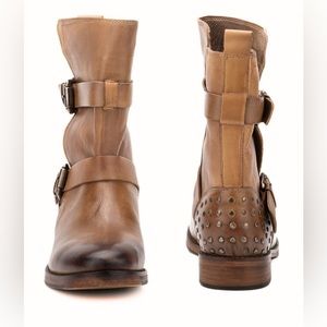 Vintage Foundry Co womens sherry boot size 8 leather upper